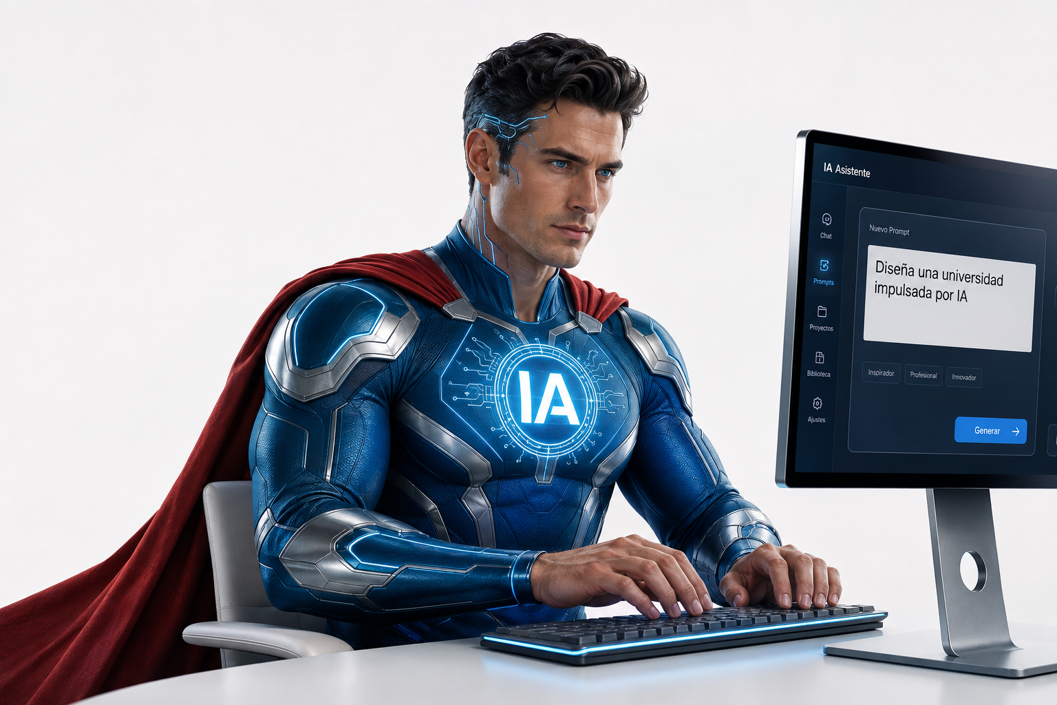 Asistente de inteligencia artificial utilizando el Generador de Súper Prompt